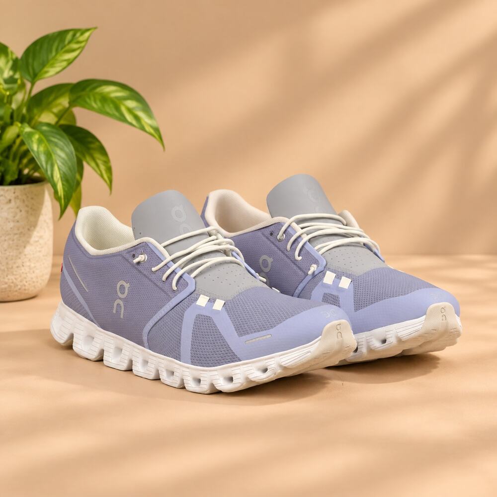 NWT On Women's Cloud 5 Sneakers, Nimbus/Alloy, 9.5